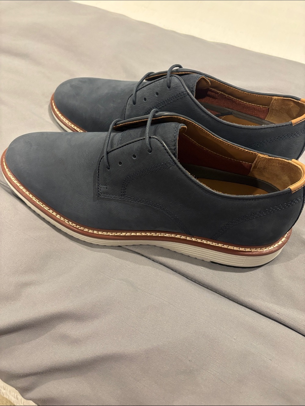 NEW Johnston & Murphy Men’s Nubuck Oxford Shoes 11M - Picture 2 of 7